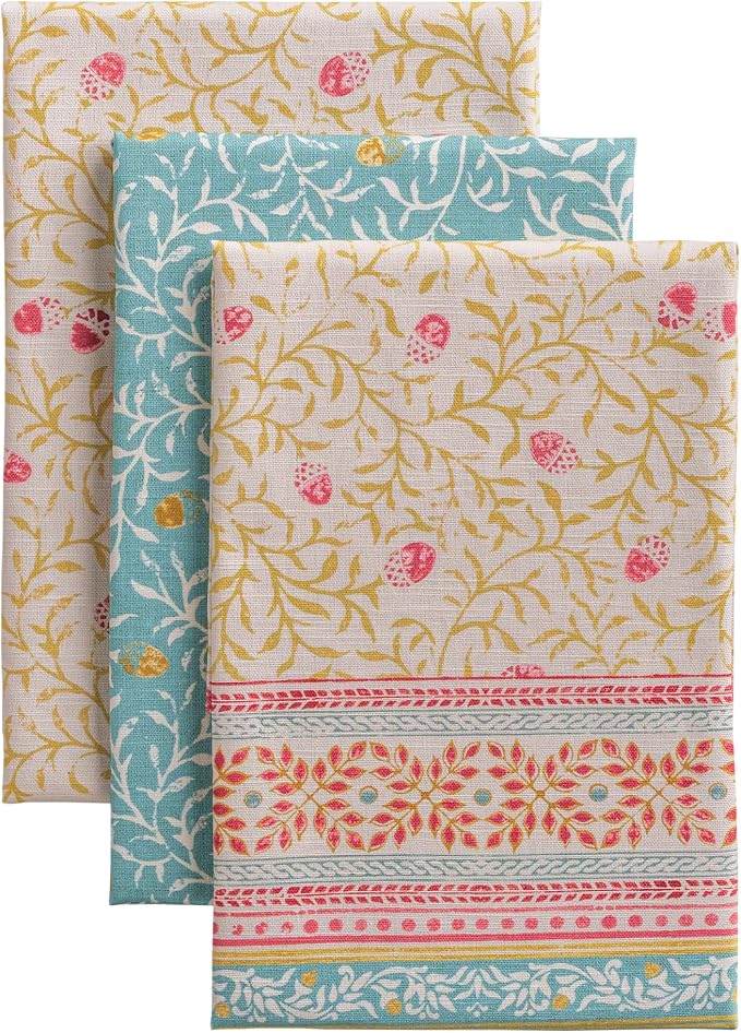 Maison d' Hermine Kitchen Towels Set of 3 Reusable 100% Cotton 27.50" x 20" by MaisondHermine