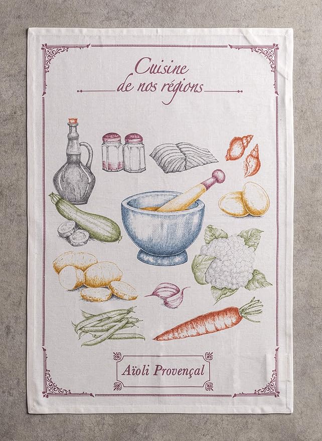Maison d' Hermine Kitchen Towels Set of 3 Reusable 100% Cotton 27.50" x 20" - Image 4