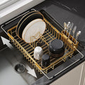 JASIWAY Gold Dish Drying Rack Over the Sink by JASIWAY