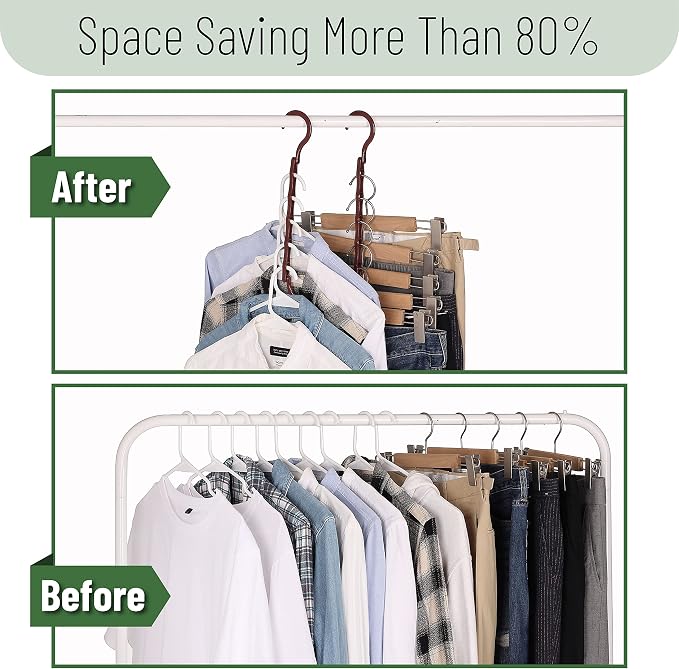 Mr. Pen- Space Saving Hangers, 360° Rotating Hooks | Magic Cascading Hanger - Image 7