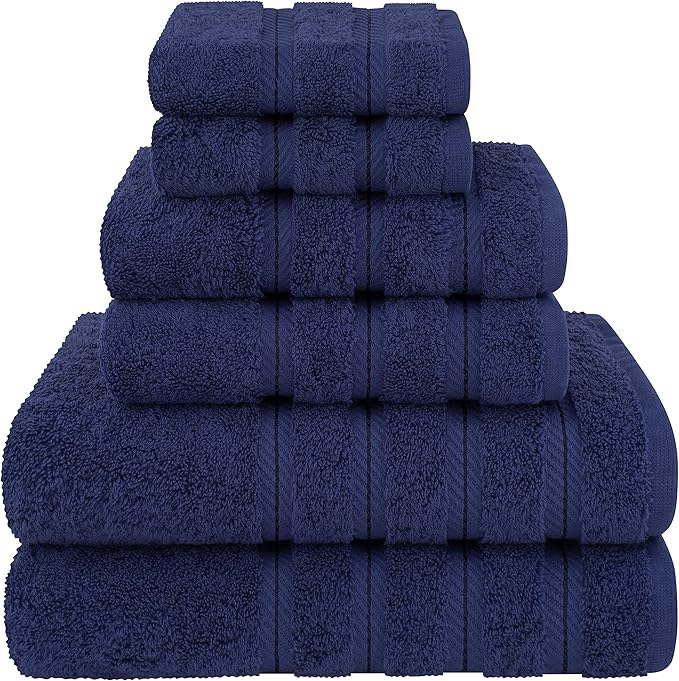 American Soft Linen 100% Cotton Luxury Turkish Towels, 6 Piece Towel Set | Soft by AmericanSoftLinen