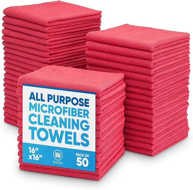Microfiber Wholesale 16" x 16" All Purpose Towels by MicrofiberWholesale