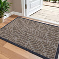 OLANLY Door Mat Indoor Outdoor Entrance, 36x24, Waterproof All-Weather All-Season Doormat, Sturdy Natural Rubber, Stain and Fade Resistant, Low Profile, Easy Clean Patio Entryway Mat, Medium Brown