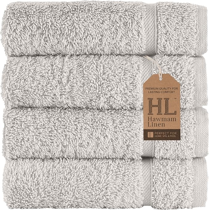 Washcloth Linen Set Premium Original Turkish Cotton, Hotel Quality by HawmamLinen