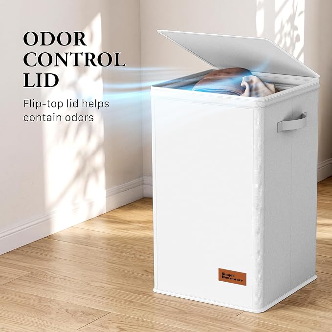 Simple Houseware Foldable Laundry Hamper Basket - Image 6
