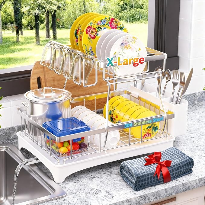 2-Tier Dish Drying Rack by Godboat