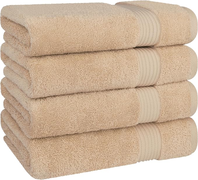 Cotton Paradise Turkish Towel Set, Soft Absorbent Quick Dry, 4 Piece Bath Towel - Image 5