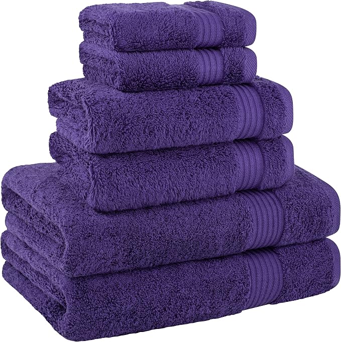 Cotton Paradise 6 Piece Towel Set, 100% Cotton Soft Absorbent Turkish Towels - Image 5
