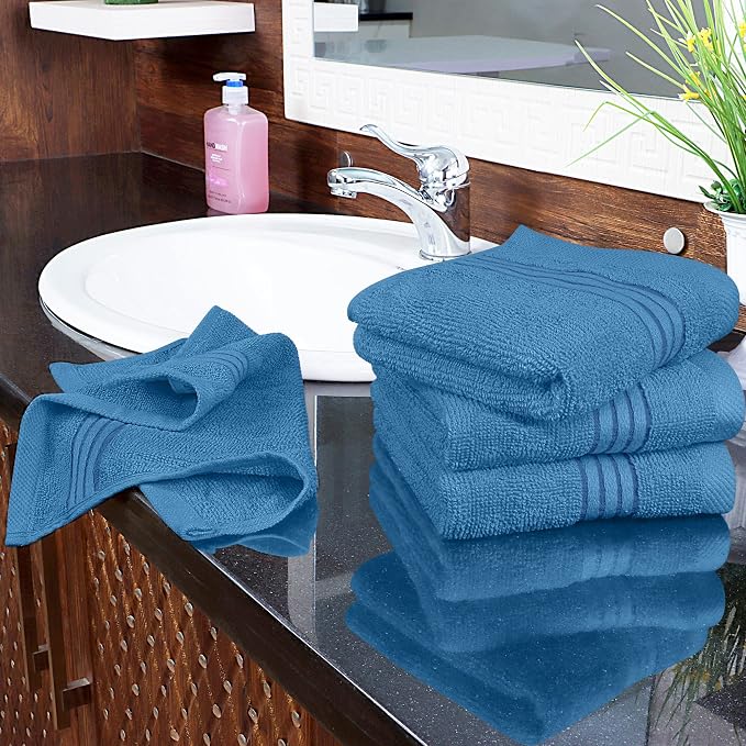 Utopia Towels 12 Pack Premium Wash Cloths, 12x12 in, Electric Blue | Highly - Image 8