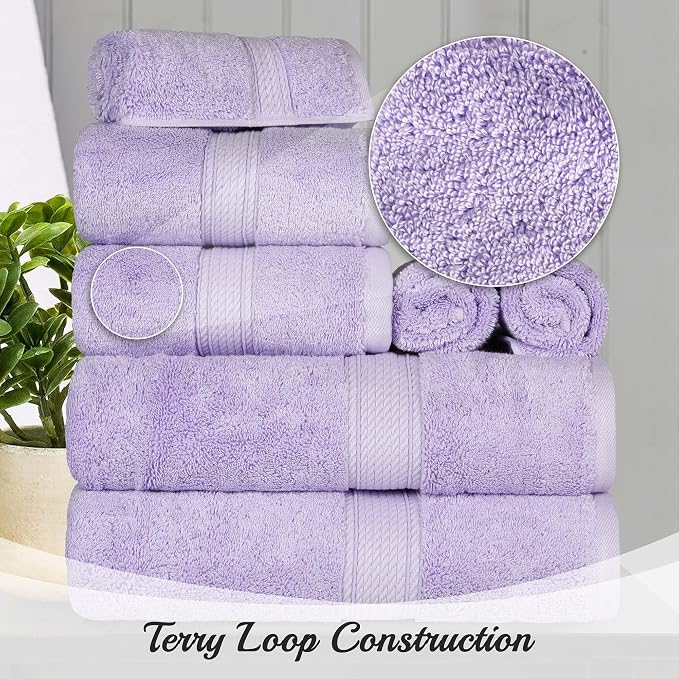 SUPERIOR Egyptian Cotton Plush & Absorbent, Hand Towel Set of 4, Soft Luxury - Image 3