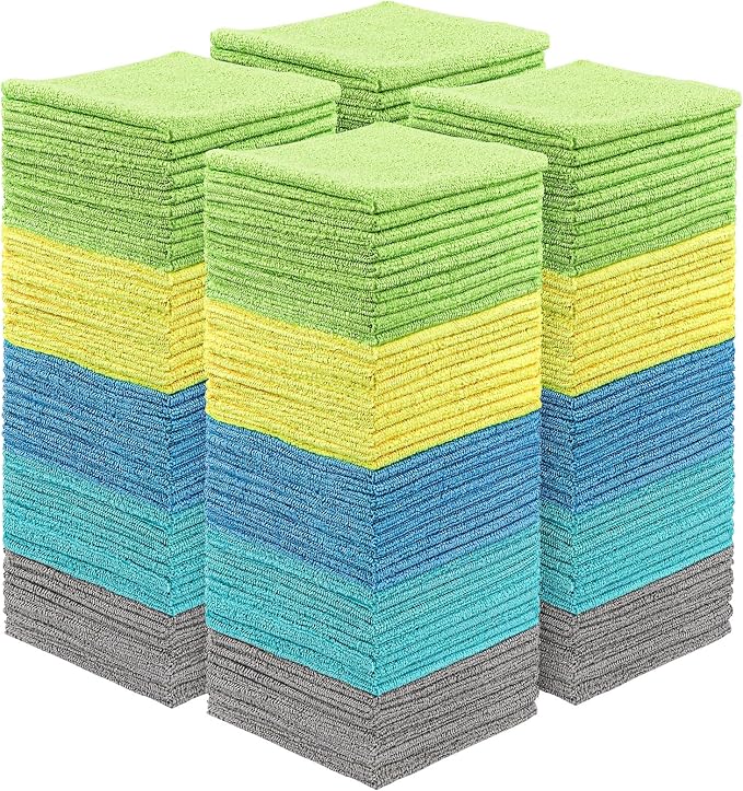 HOMEXCEL Microfiber Cleaning Cloth 800 PK, Towels - Image 7
