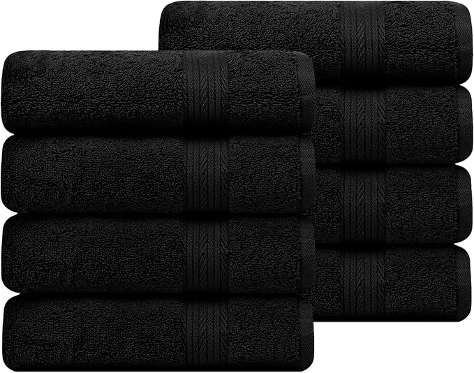 100% Cotton Hand Towels 18x28 Inches, 600 GSM, Soft & Absorbent by AmpleDecor