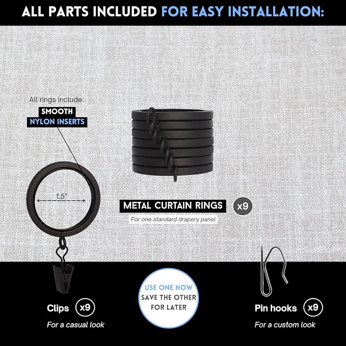 BlastHome® Luxury Curtain Rings - Image 4