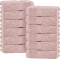 White Classic Pink Hand Towels for Bathroom Cotton Hand Towel Bulk for Gym by WhiteClassic