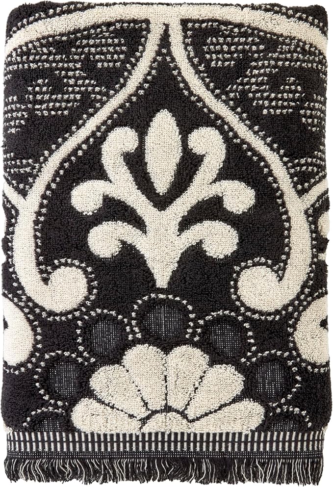 SKL Home Amherst Medallion Bath Towel, Premium 100% Cotton by SKLHomebySaturdayKnightLtd