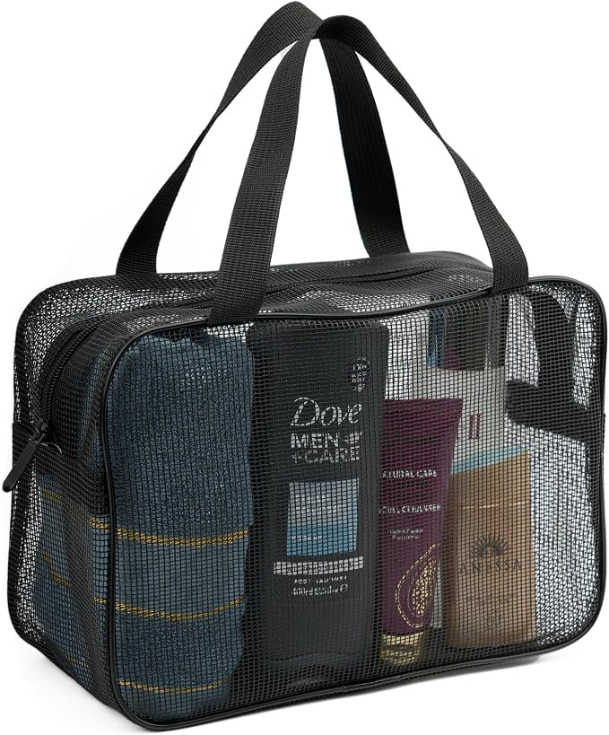 REDSINDA Mesh Shower Caddy Bag for Bathroom Gym Camping Portable Travel Mesh by REDSINDA