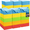 Microfiber Cleaning Cloth, 150 Pack Cleaning Rags Microfiber Towel Bulk by HOMERHYME