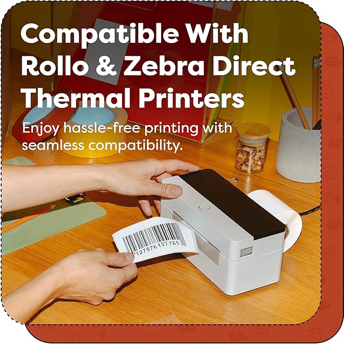 Aegis Adhesives - 2" Circle Stickers (12 Rolls, 750 Labels/Roll) Direct Thermal Labels Compatible with Rollo, Zebra, MUNBYN, and Other Desktop Printers