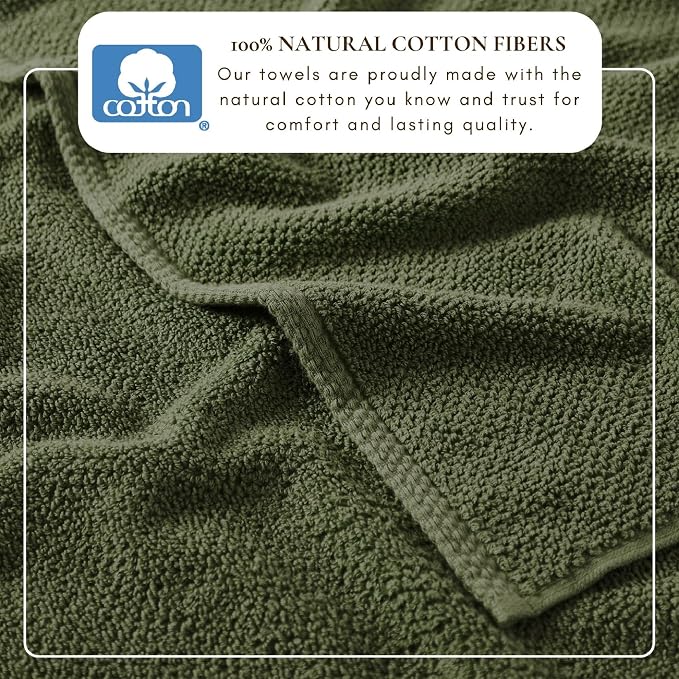 Great Bay Home 100% Cotton 6 Piece Bath Sheet Set - Image 3