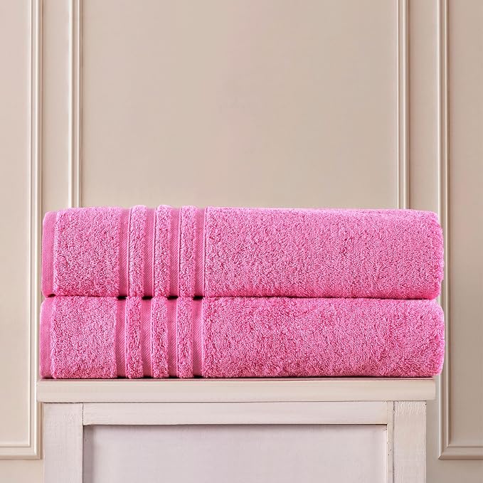 Hawmam Linen Jumbo Large Bath Sheets Towels 2 Pack Soft and Absorbent - Image 4