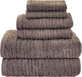 SKL Home CloudSoft Bath Towel Set, 100% Cotton Luxury, Mink Brown | 2 Bath by SKLHomebySaturdayKnightLtd