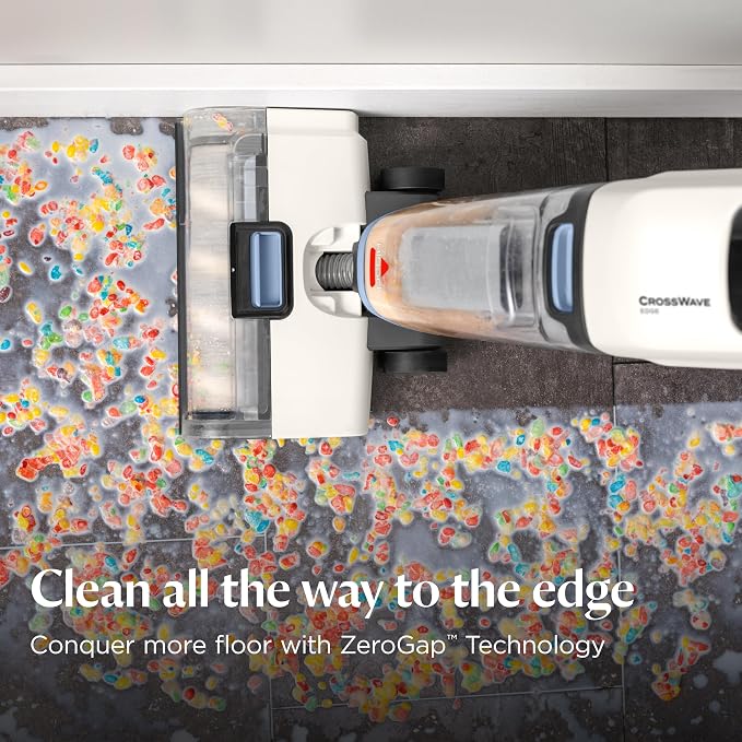 Bissell CrossWave Edge Zero-Gap Wet Dry Vacuum Mop - Image 4