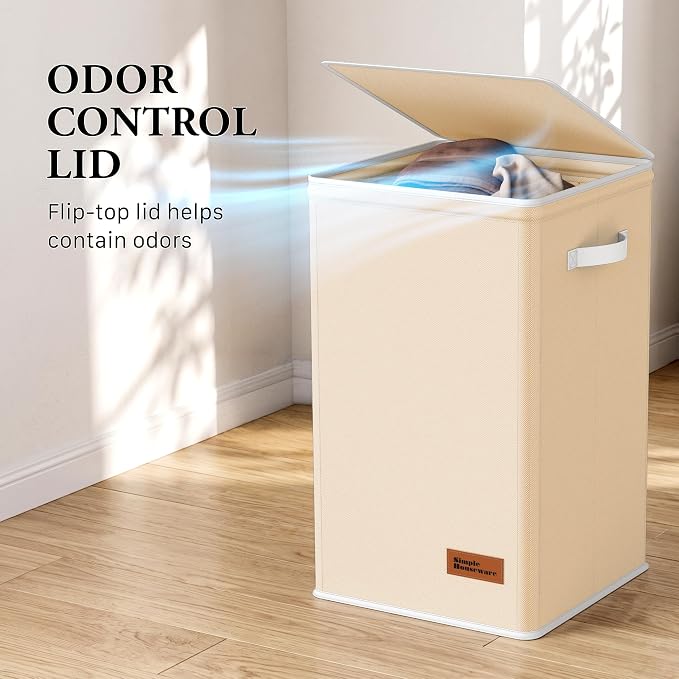 Simple Houseware Foldable Laundry Hamper Basket - Image 6