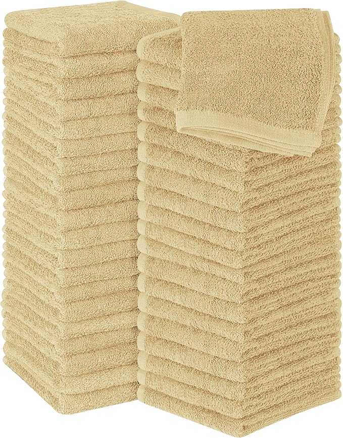 Utopia Towels 60 Pack Washcloths, 12x12 in, 100% Cotton, Fast Drying, Soft Feel by Unknown