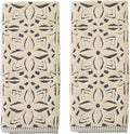 SKL Home Lisbon Hand Towel Set-2pc, Premium 100% Cotton, reversible jacquard. by SKLHomebySaturdayKnightLtd