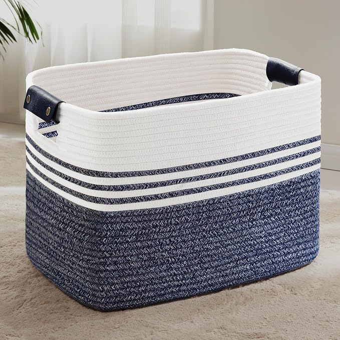 100L Woven Laundry Basket Hamper by SunNewt