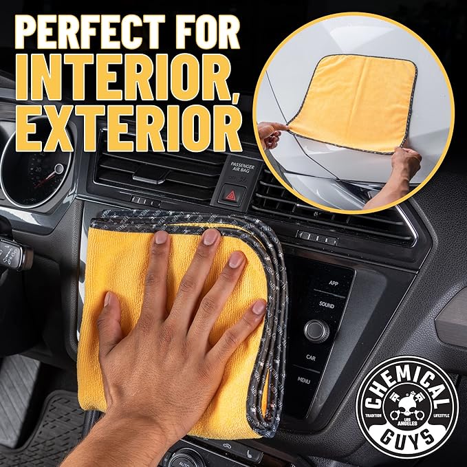 Chemical Guys, Professional Microfiber Towels, 16 x 16 in, 3 Pack - Image 2