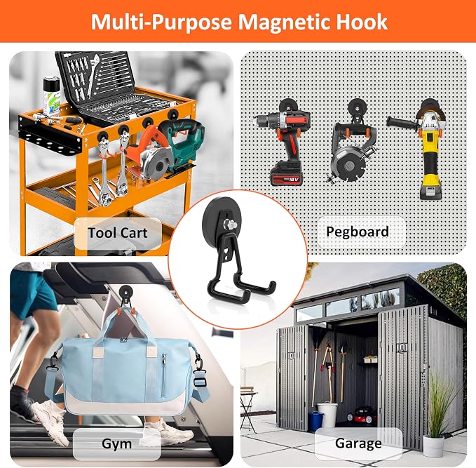 ENUODA Strong Magnetic Hooks Heavy Duty Upgraded Large Magnets - Image 8