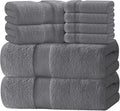 White Classic Luxury Bath Towel Set of 8 Pieces by WhiteClassic