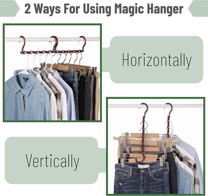 Mr. Pen- Space Saving Hangers, 360° Rotating Hooks | Magic Cascading Hanger - Image 4