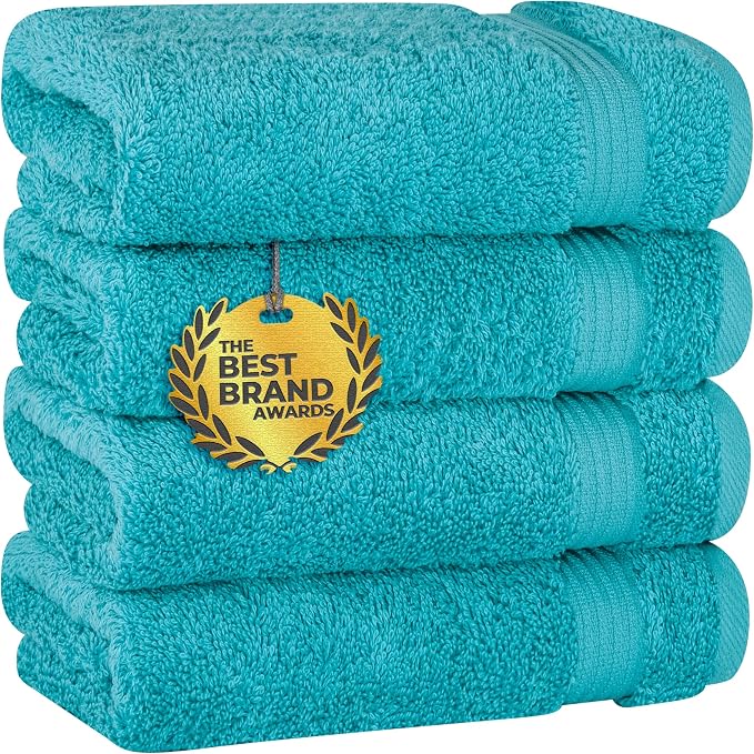 Cotton Paradise 100% Cotton Turkish Towel Set, Soft Absorbent Quick Dry by UNITEDHOMETEXTILE