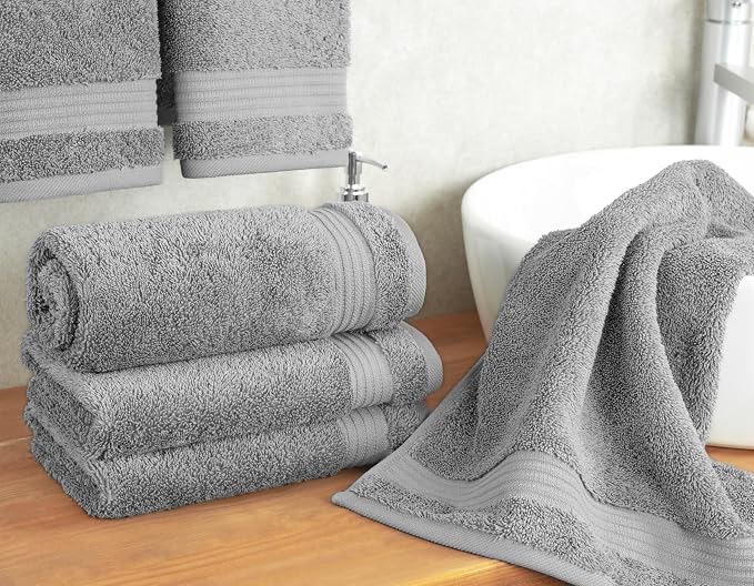Cotton Paradise Hand Towels for Bathroom, 100% Cotton Turkish 4 Piece Hand - Image 2