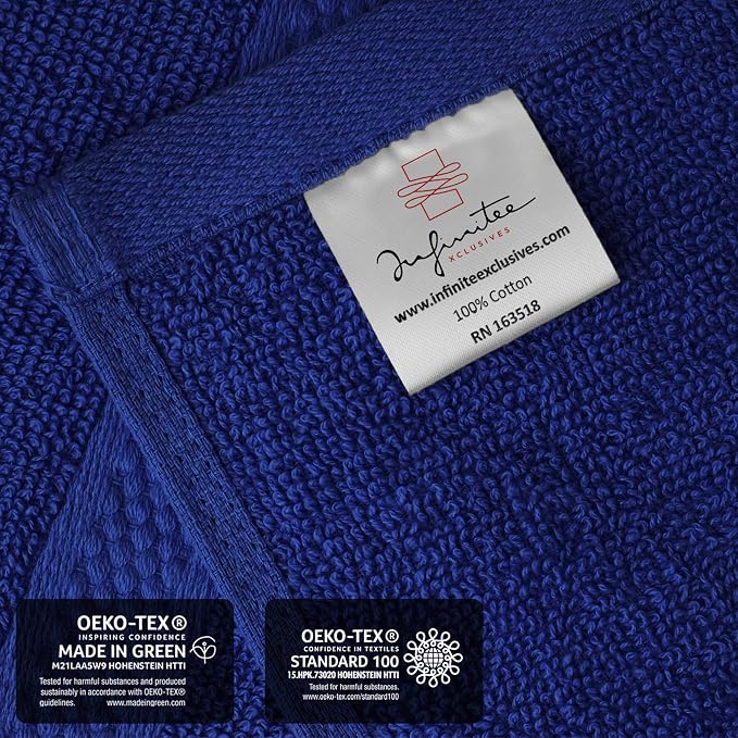 Infinitee Xclusives 100% Cotton Luxury Wash Cloths - Image 5