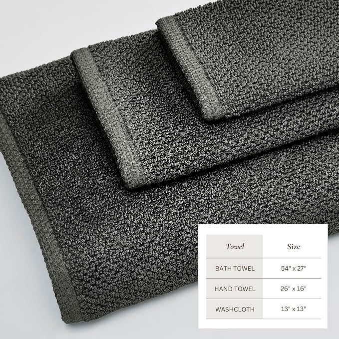 Great Bay Home 100% Cotton 6 Piece Towel Set - Image 4