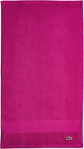 Lacoste Heritage 100% Supima Cotton Hand Towel 16" x 30", Magenta | Highly by Unknown