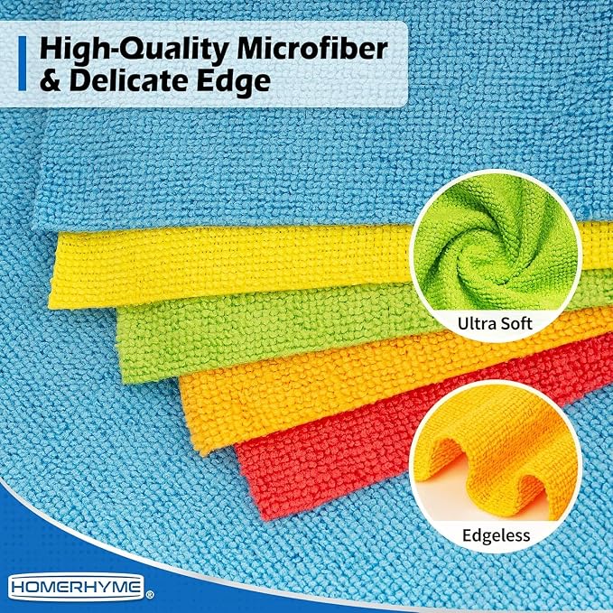 Microfiber Cleaning Cloth, 150 Pack Cleaning Rags Microfiber Towel Bulk - Image 3