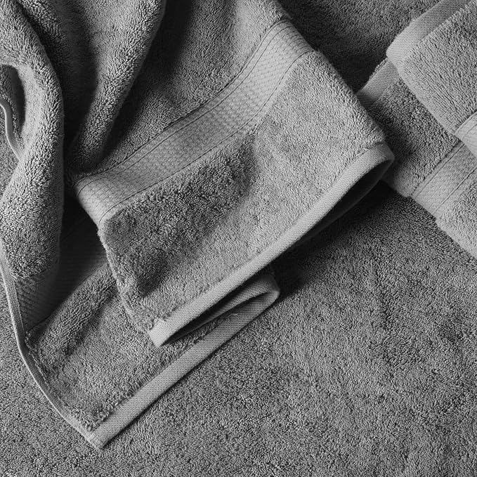 Superior Egyptian Cotton Plush & Absorbent, Bath Towel Set of 4, Charcoal | - Image 3