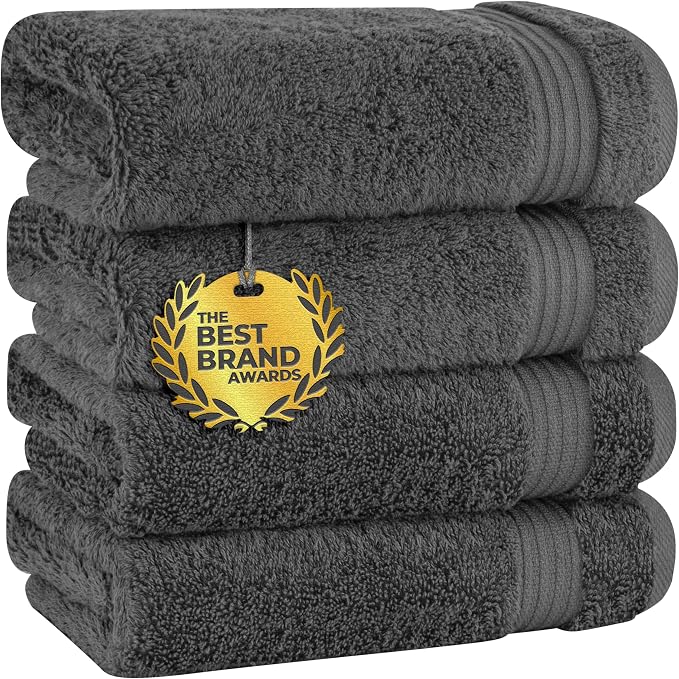 Cotton Paradise 100% Cotton Turkish Towel Set, Soft Absorbent Quick Dry by UNITEDHOMETEXTILE