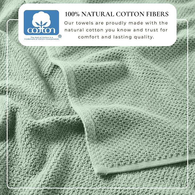 Great Bay Home 100% Cotton 6 Piece Towel Set - Image 3