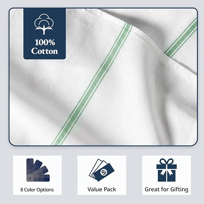 LANE LINEN Kitchen Drying Towels 100% Cotton Absorbent Lint-Free 6 Pack - Image 6