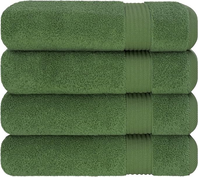 Cotton Paradise Turkish Towel Set, Soft Absorbent Quick Dry, 4 Piece Bath Towel - Image 6