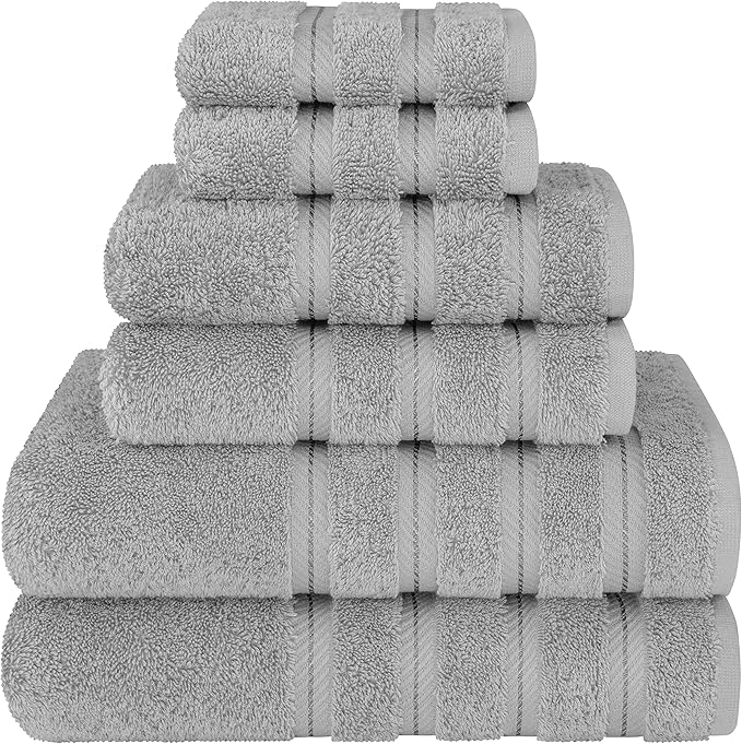 American Soft Linen 100% Cotton Luxury Turkish Towels, 6 Piece Towel Set | Soft by AmericanSoftLinen