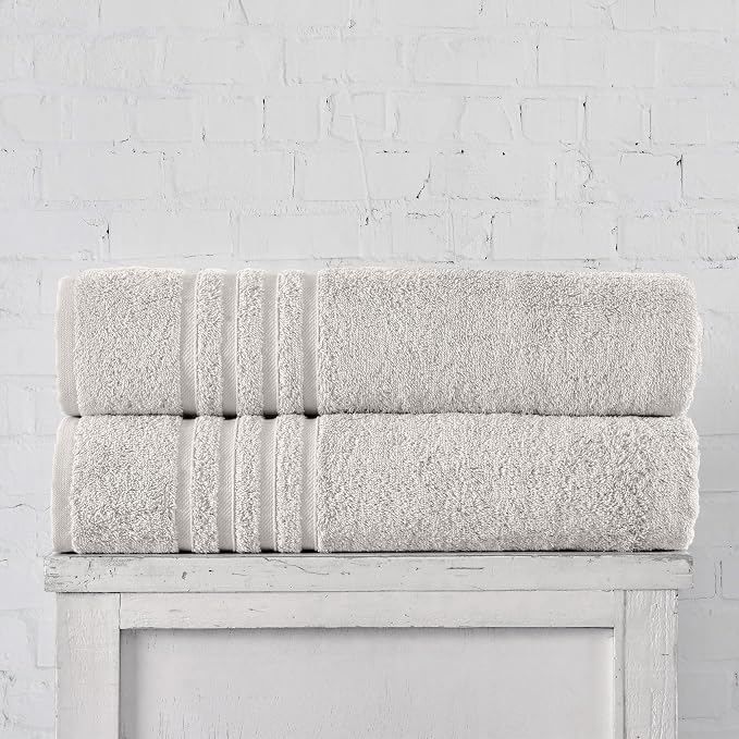 Hawmam Linen Jumbo Large Bath Sheets Towels 2 Pack Soft and Absorbent - Image 5
