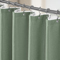 Vipfree 3 in 1 Shower Curtain Set, Waffle Shower Curtain and Liner Set by Vipfree