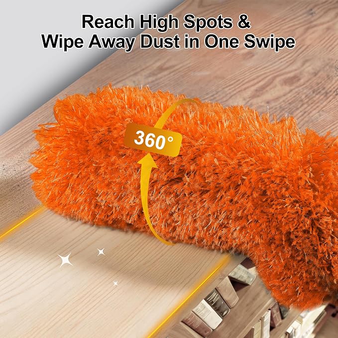 Tiumso 5-in-1 Duster with Extension Pole 100” Extendable Dusters - Image 3