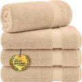 Cotton Paradise Turkish Towel Set, Soft Absorbent Quick Dry, 4 Piece Bath Towel by UNITEDHOMETEXTILE